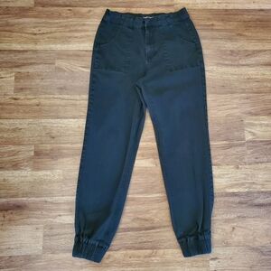 Almost Famous Size Medium Black Denim Joggers